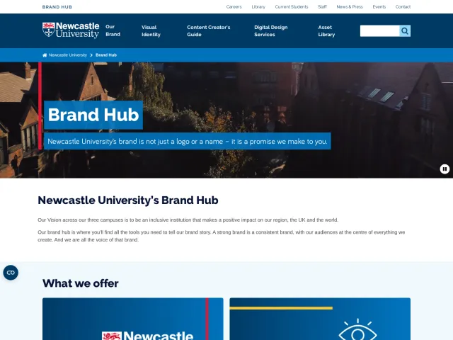 Newcastle University guidelines: Brand Hub