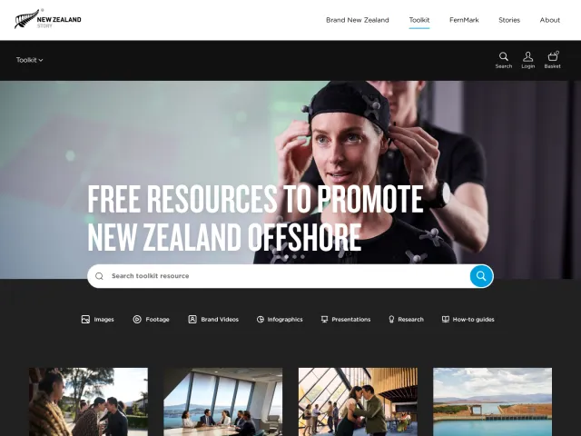 New Zealand Story brand portal: Home