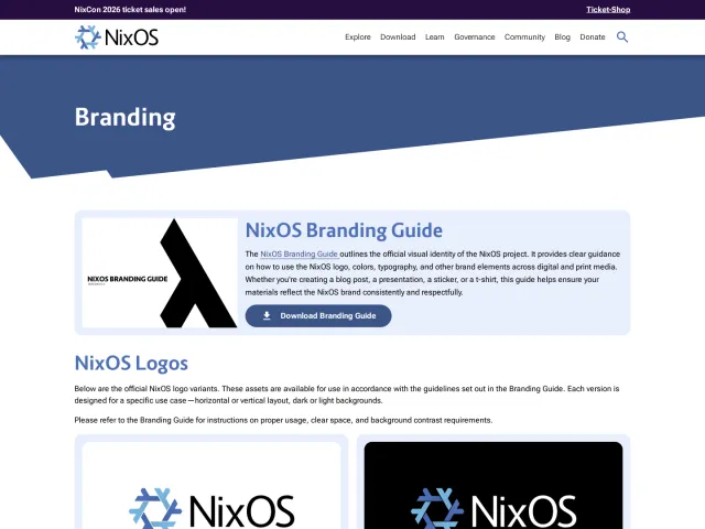 NixOS guidelines: Branding