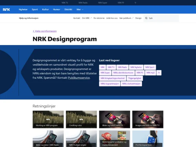 NRK guidelines: NRK Designprogram