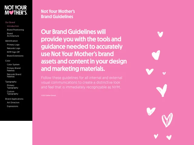 Not Your Mother's guidelines: Brand Guidelines
