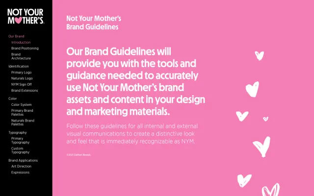 Not Your Mother's guidelines: Brand Guidelines