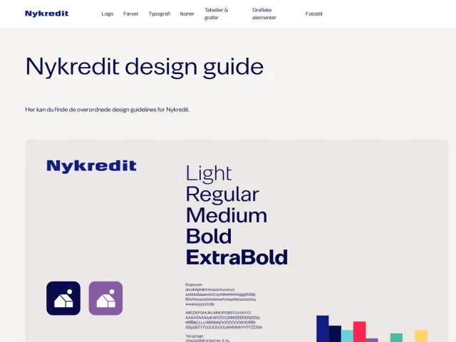 Nykredit guidelines: Nykredit design guide