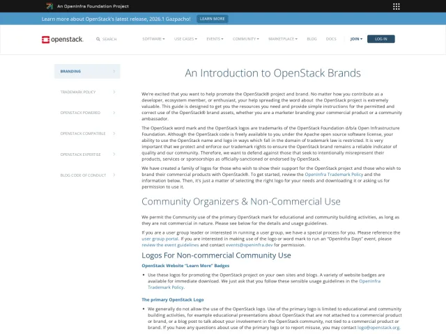 OpenStack guidelines: OpenStack: Open source cloud computing infrastructure for public, private and hy