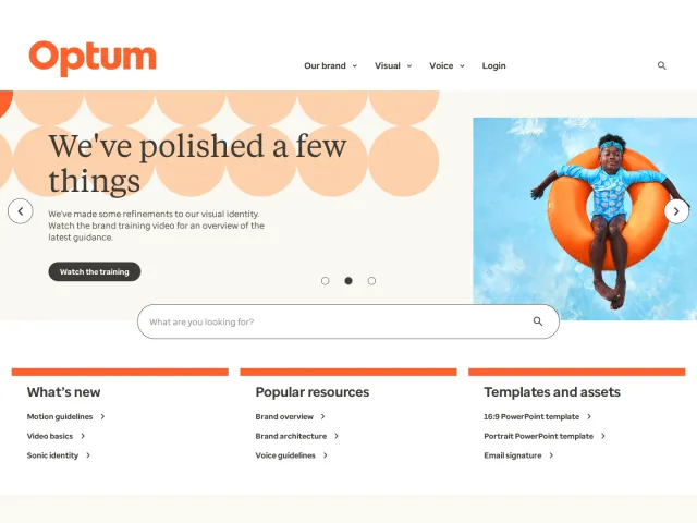 Optum brand portal: Optum Brand Center
