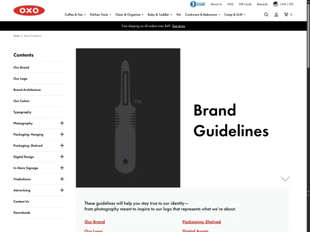 OXO guidelines: Brand Guidelines