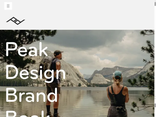 Peak Design guidelines: Peak Design Brand Book