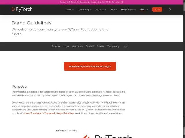 PyTorch guidelines: Brand Guidelines