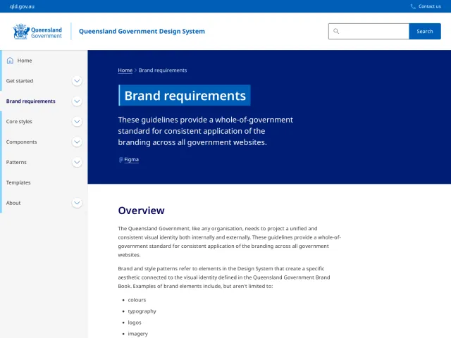 Queensland Government guidelines: Brand requirements