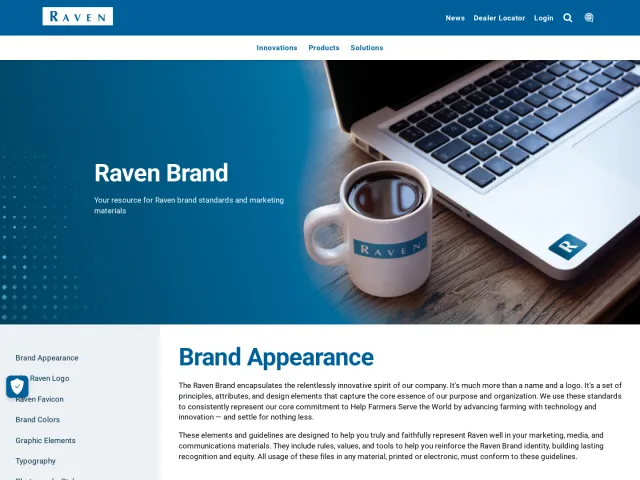 Raven Industries press & asset kit: Raven Brand