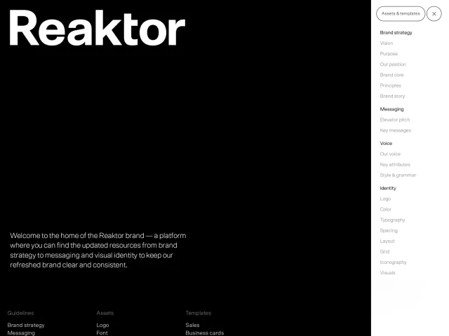 Reaktor guidelines: Brand Guidelines