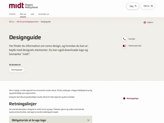 Region Midtjylland guidelines: Designguide