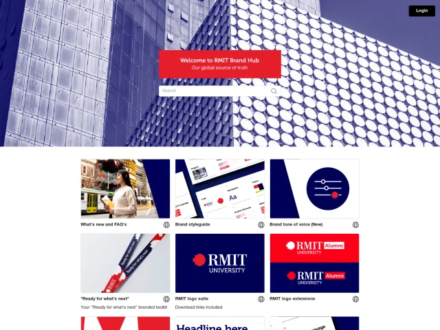 RMIT University brand portal: RMIT BRAND HUB