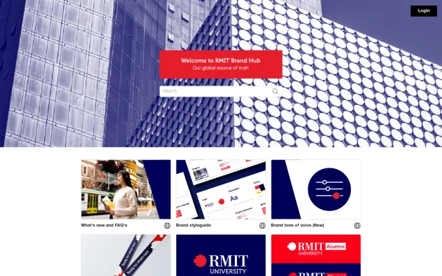 RMIT University brand portal: RMIT BRAND HUB