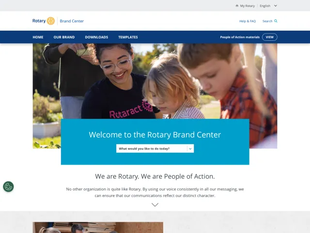 Rotary International brand portal: Brand Center