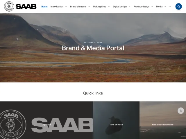 Saab guidelines: Home