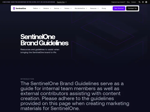 SentinelOne guidelines: Brand Guidelines