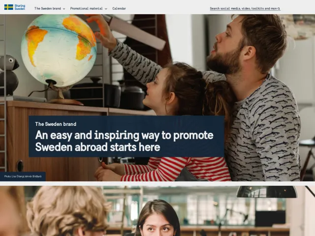 Sharing Sweden brand portal: Welcome to Sharing Sweden