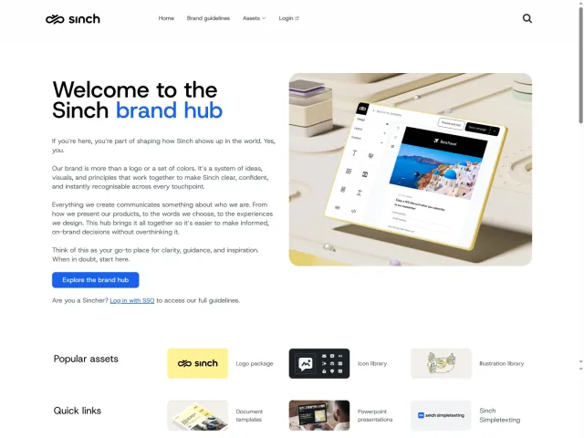 Sinch guidelines: Home