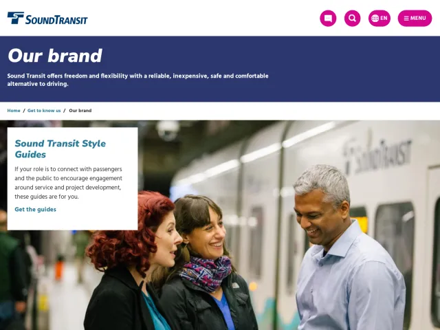 Sound Transit guidelines: Our brand