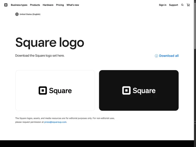 Square press & asset kit: Logo and media assets