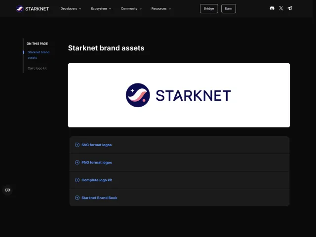Starknet press & asset kit: Starknet Media Kit