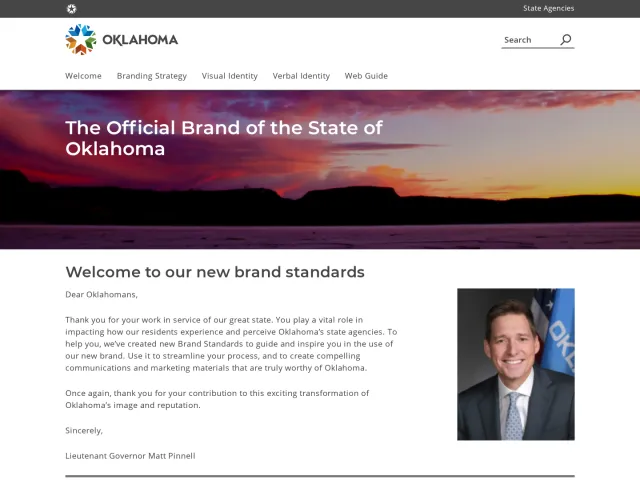 State of Oklahoma guidelines: Branding