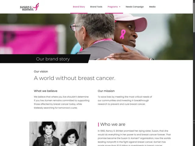 Susan G. Komen guidelines: Susan G. Komen