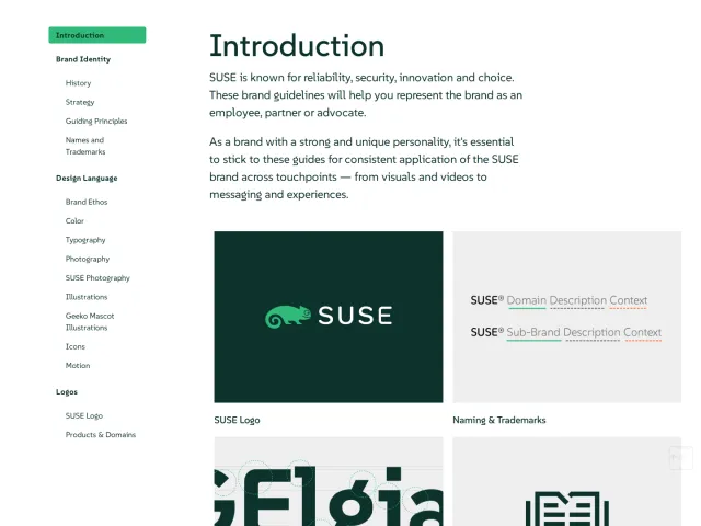SUSE guidelines: SUSE Brand Guides