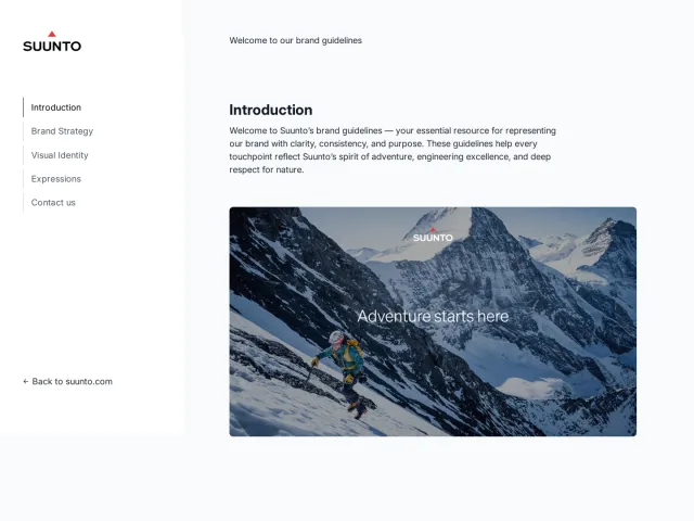 Suunto guidelines: Suunto Brandbook