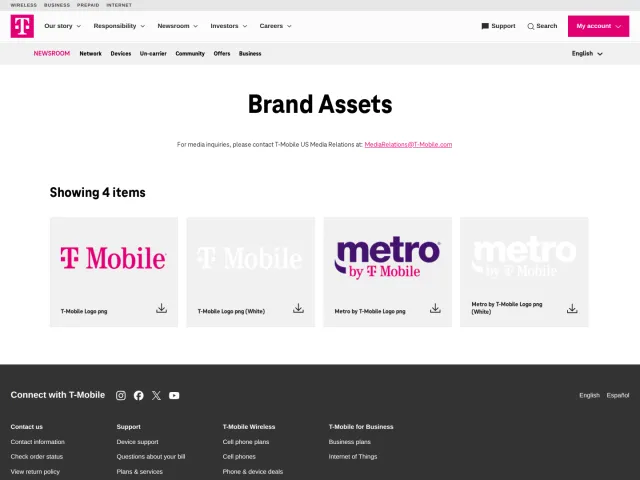 T-Mobile press & asset kit: Brand Assets