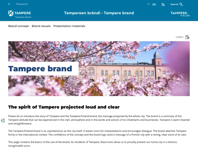 Tampere guidelines: Tampere brand