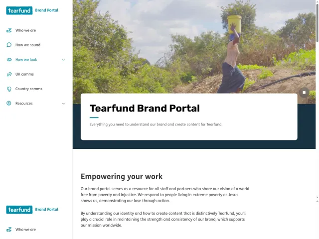 Tearfund guidelines: Homepage