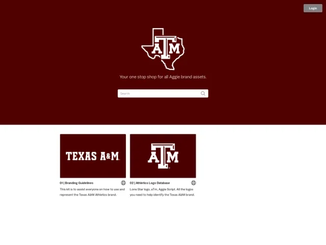 Texas A&M Athletics brand portal: Texas A&M Athletics Branding Kit