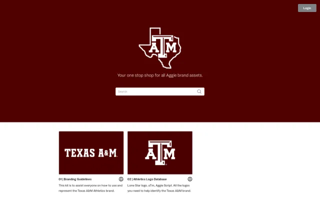 Texas A&M Athletics brand portal: Texas A&M Athletics Branding Kit