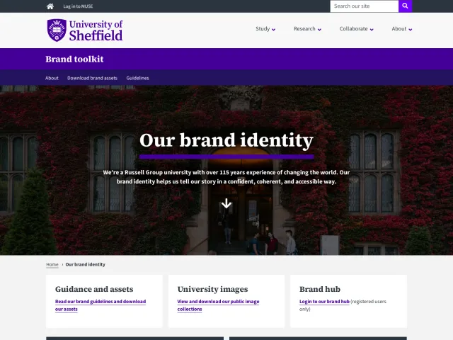 The University of Sheffield guidelines: Our brand identity