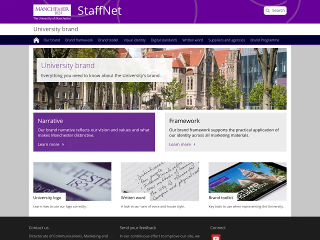 The University of Manchester guidelines: University brand