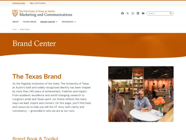 The University of Texas at Austin guidelines: Brand Center