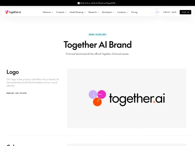 Together AI press & asset kit: Brand