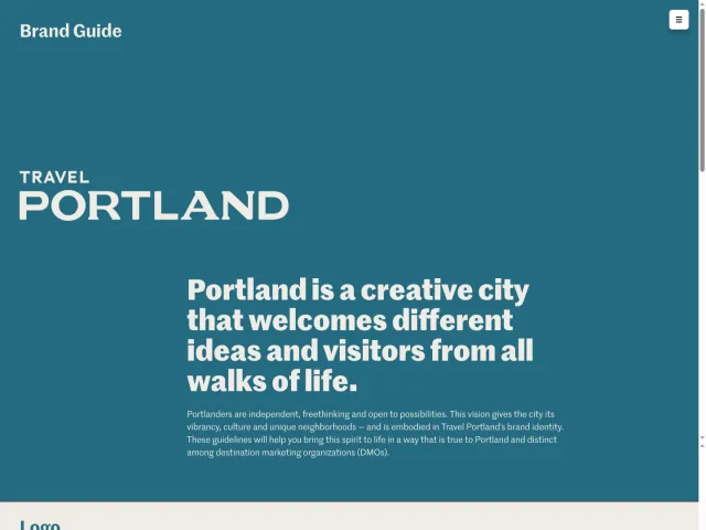 Travel Portland guidelines: Travel Portland Brand Guide