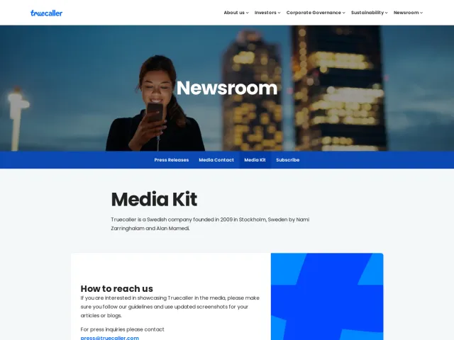 Truecaller press & asset kit: Media Kit