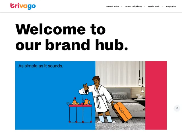 trivago brand portal: Home