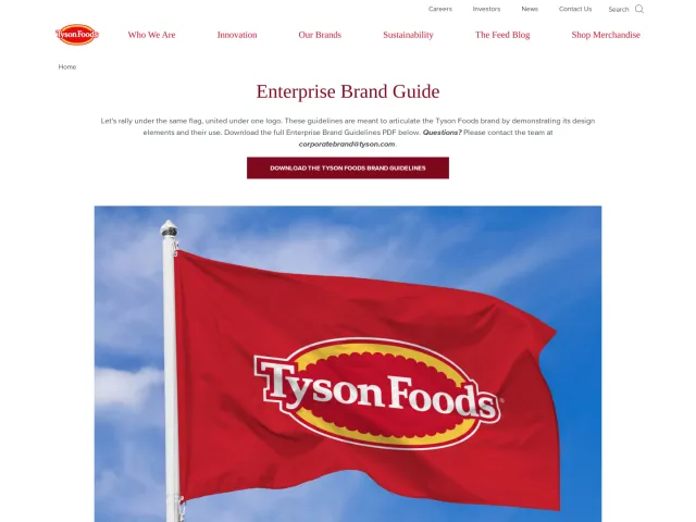Tyson Foods guidelines: Enterprise Brand Guide