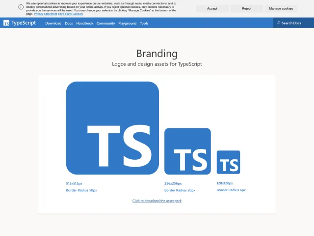 TypeScript press & asset kit: TypeScript: Branding