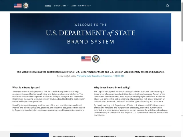U.S. Department of State guidelines: Home