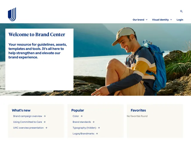 UnitedHealthcare brand portal: Brand Center