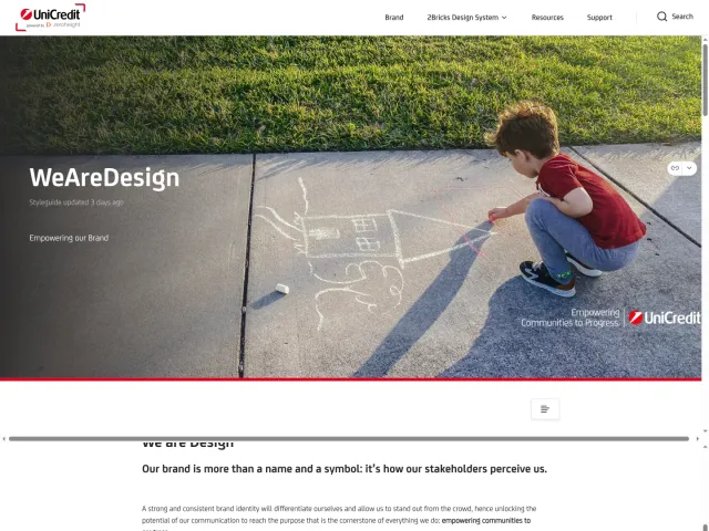 UniCredit guidelines: WeAreDesign