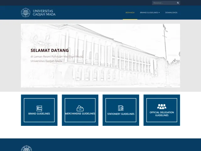Universitas Gadjah Mada guidelines: brand.ugm.ac.id