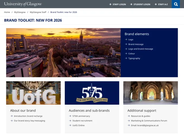 University of Glasgow guidelines: University of Glasgow