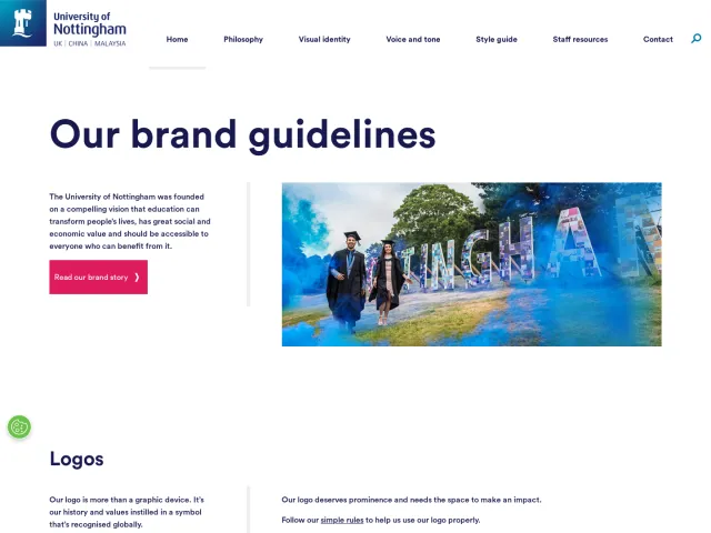 University of Nottingham guidelines: Our brand guidelines